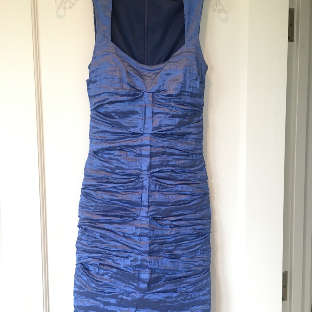 Nicole Miller Iridescent Blue Dress (4)